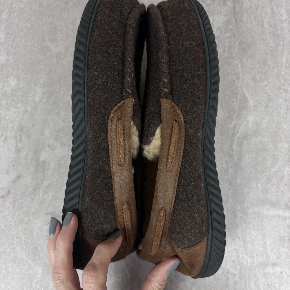 RockDove Men's Hearthfire Memory Foam Moccasin Slipper Brown Size‎ 13